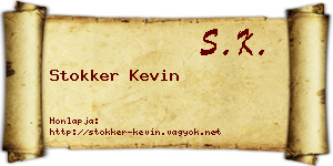 Stokker Kevin névjegykártya
